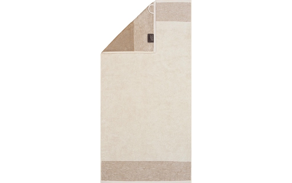 Cawö Serviette Two-Tone 50 x 100 cm, Nature