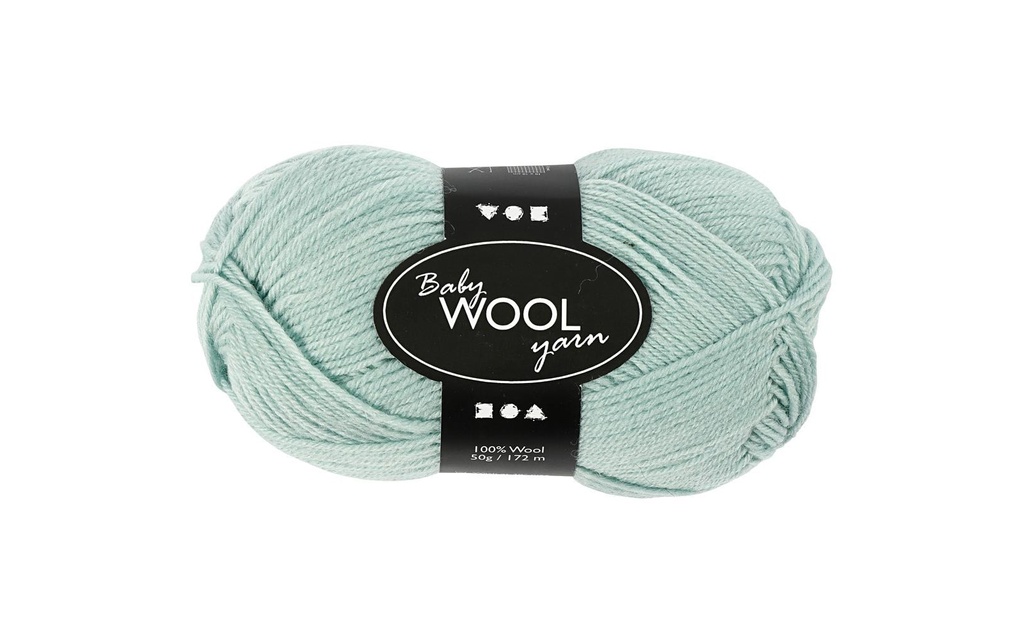 Creativ Company Laine Fil pour bébé Merino 50 g 14/4 Menthe