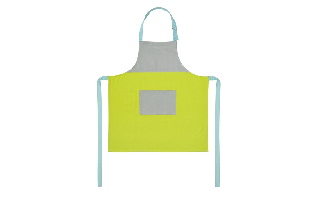 Remember Tablier de cuisine Lemon Bleu clair/Bleu ciel/vert herbe