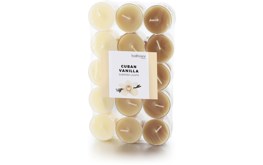 balthasar Bougie chauffe-plat Cuban Vanilla 30 pièces