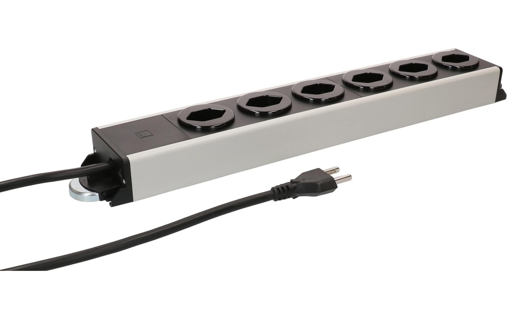 Max Hauri Prise multiple Power Line 6x type 23 1.5m magnétique