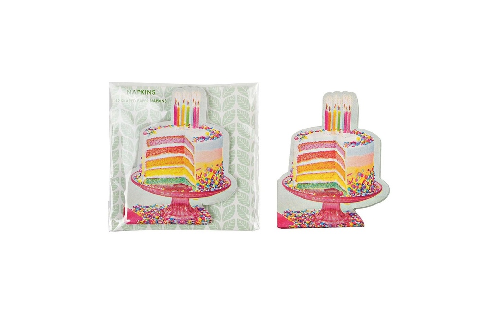 G. Wurm Serviettes en papier Gâteau d'anniversaire 33 cm x 33 cm, 20 Pièce/s