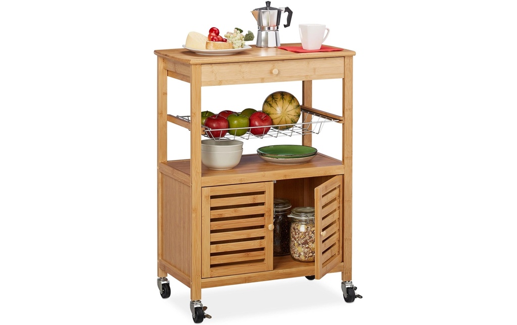 relaxdays Chariot de cuisine 82 x 59.5 x 35 cm