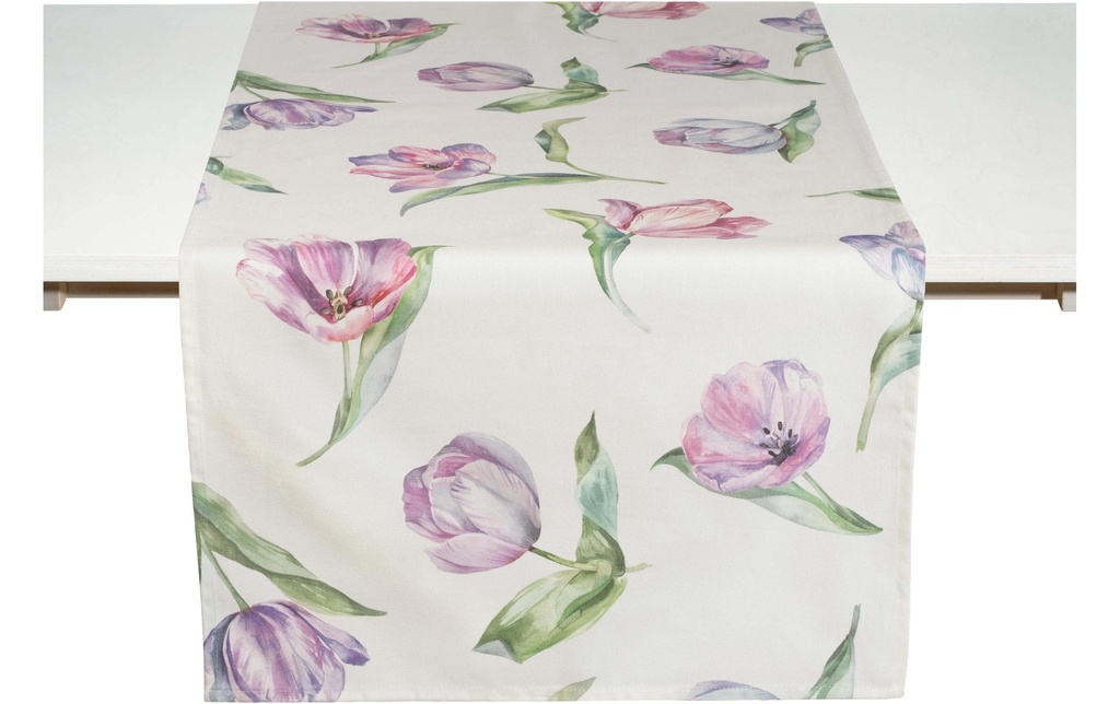 Pichler Tapis de passage Tulips lilas 50 cm x 150 cm