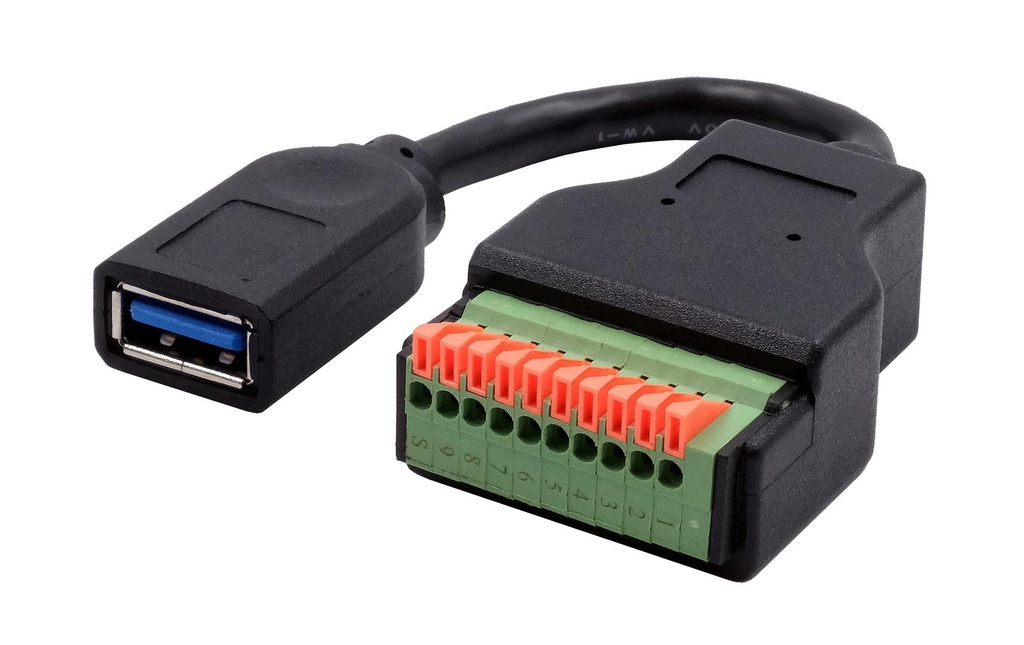 Exsys Adaptateur USB 3.1 Prise USB A - Bloc de terminaison 10-pin