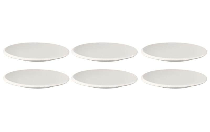 Villeroy & Boch Assiettes pour le petit-déjeuner et à dessert NewMoon Blanc, 6 pièces