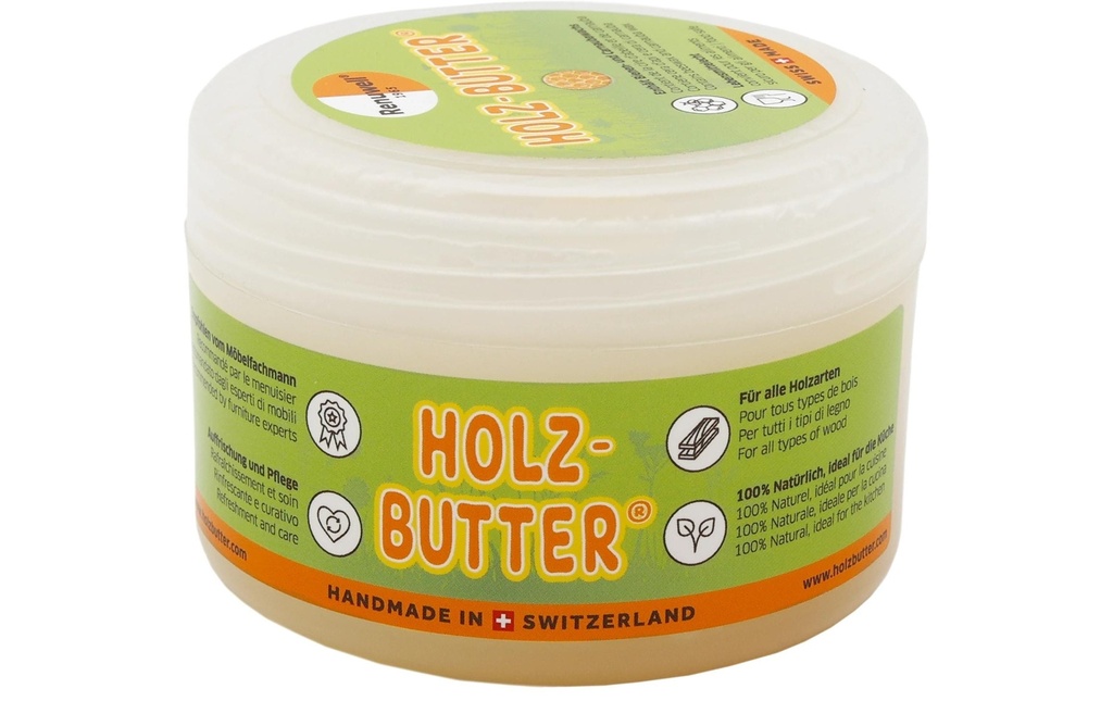 Renuwell Boîte à beurre en bois 250 ml