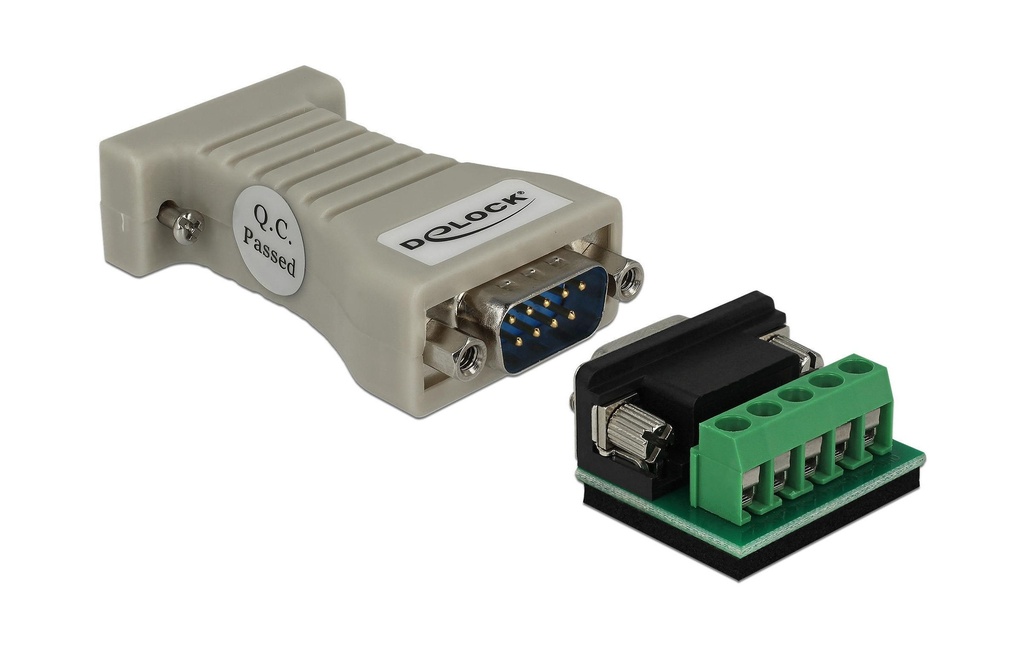 Delock Connecteur RS232 - RS422/485 Bornier, protection ESD