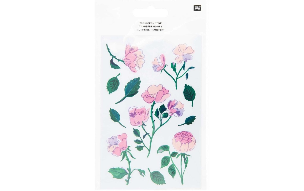 Rico Design Autocollant à motif Roses 63 pièces,