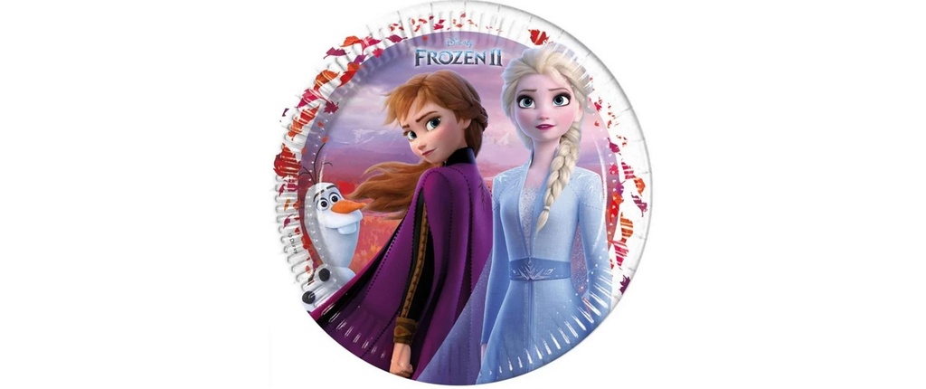 Amscan Assiettes jetables Disney Frozen 8 pièces