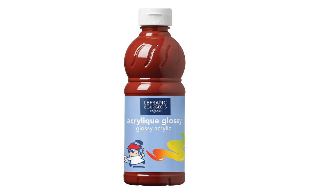 LEFRANC Peinture acrylique Glossy 500 ml, Sienne