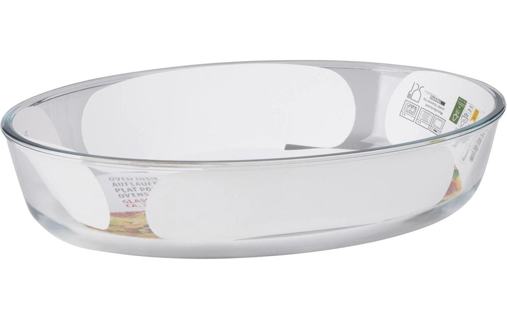alpina Plat à gratin 2.4 l Ovale, Transparent