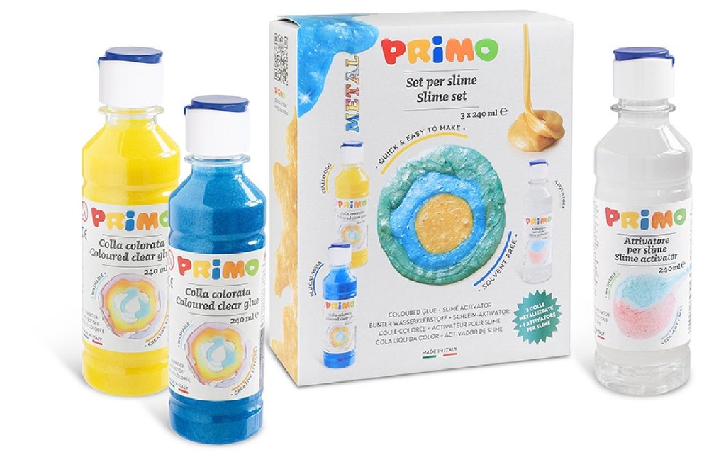 Primo Colle de bricolage Slime-Set, métallique