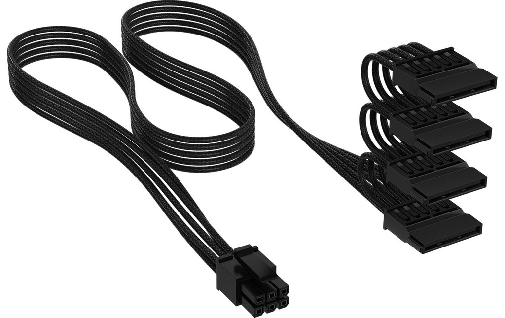 Corsair Câble électrique Puissance SATA Noir, 16 cm