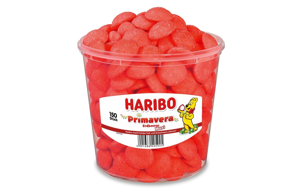 Haribo Bonbons gommeux Primavera Fraise Boîte 1150 g