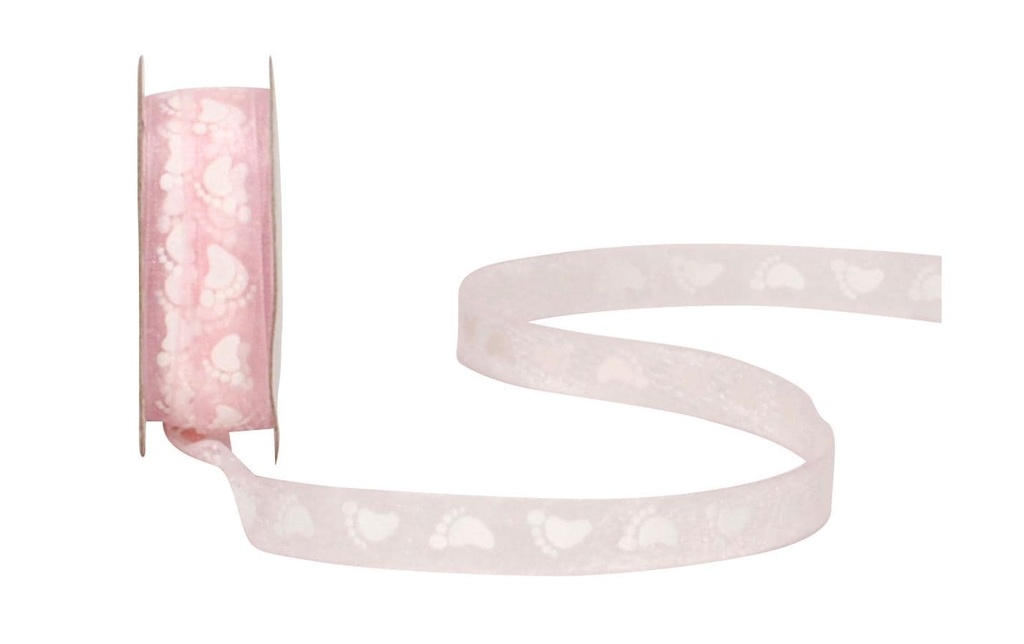 Spyk Ruban cadeau Baby 10 mm x 4 m, Rose