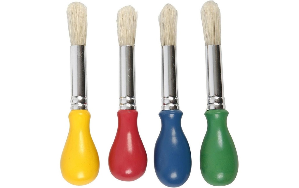 Creativ Company Brosse à poils Pinceau ballon poils de porc 4 Pièce/s