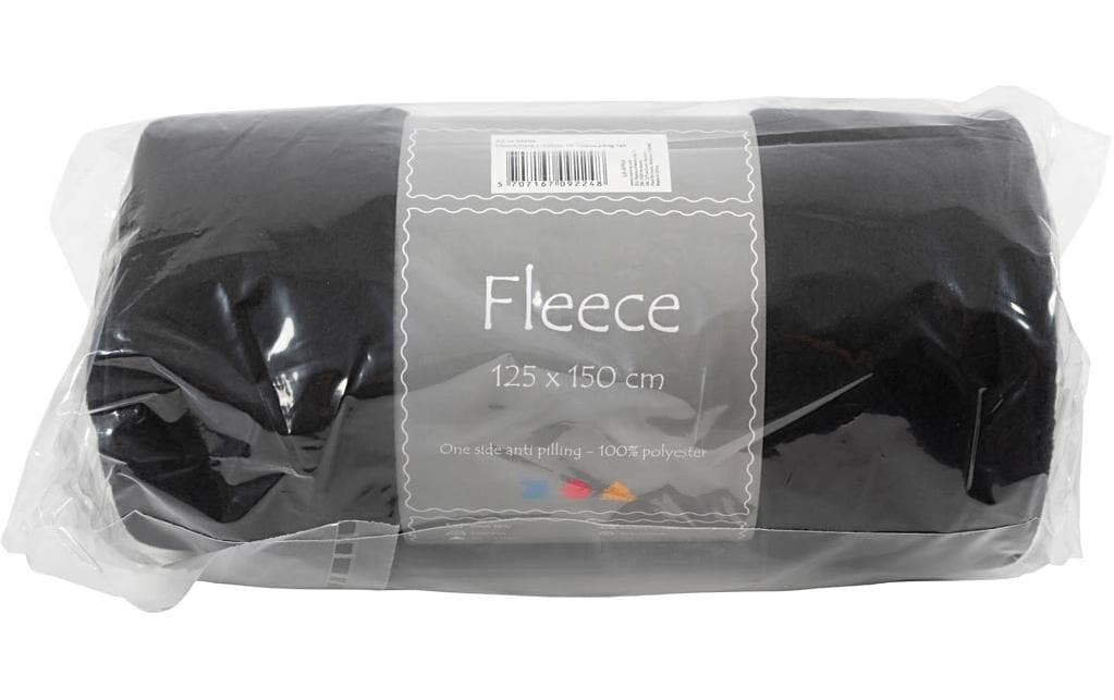 Creativ Company Polaire 150 cm x 125 cm, Noir