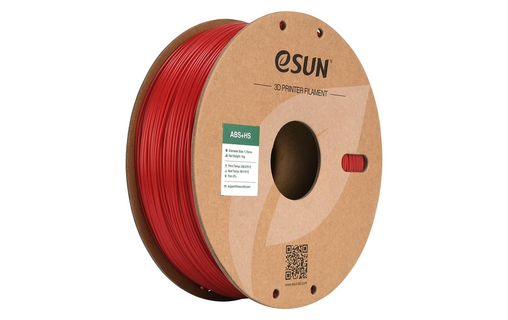 eSun Filament ABS+ HS rouge feu 1.75 mm 1 kg