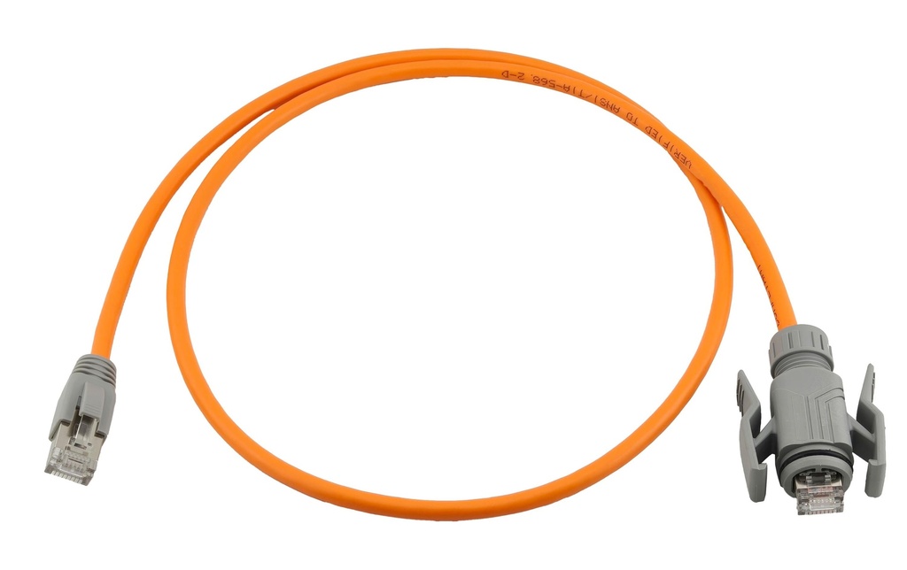 Wirewin Câble patch Outdoor RJ-45 - RJ-45 Cat 6A, S/FTP, 15 m, Orange