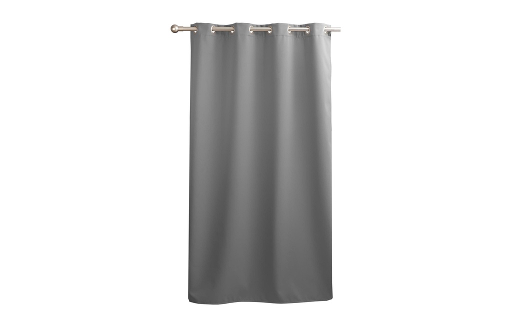 Casa Leon Rideau occultant avec illets 135 cm x 245 cm, Gris