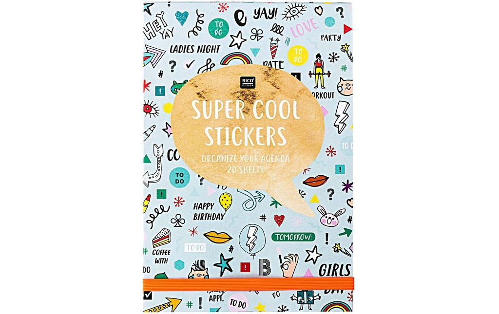 Rico Design Album d’autocollants Wonderland 20 feuilles, Multicolore