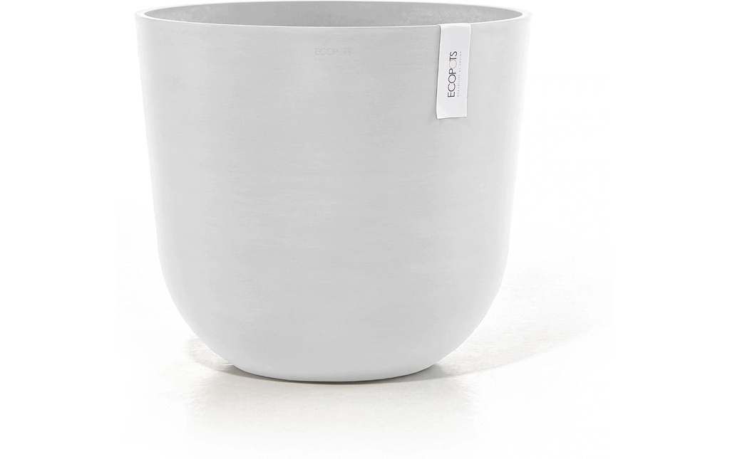 Ecopots Pot de fleur Oslo Ø 45 cm Blanc