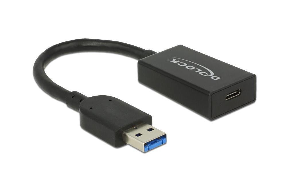 Delock Adaptateur USB 3.1 Connecteur USB A - Prise USB C