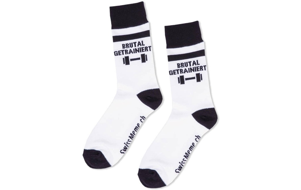 Swissmeme Chaussettes Brutal getrainiert, Tailles 37-42