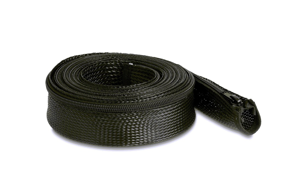 Delock Gaine de câble 3 m x 50 mm, avec fermeture Éclair, Noir