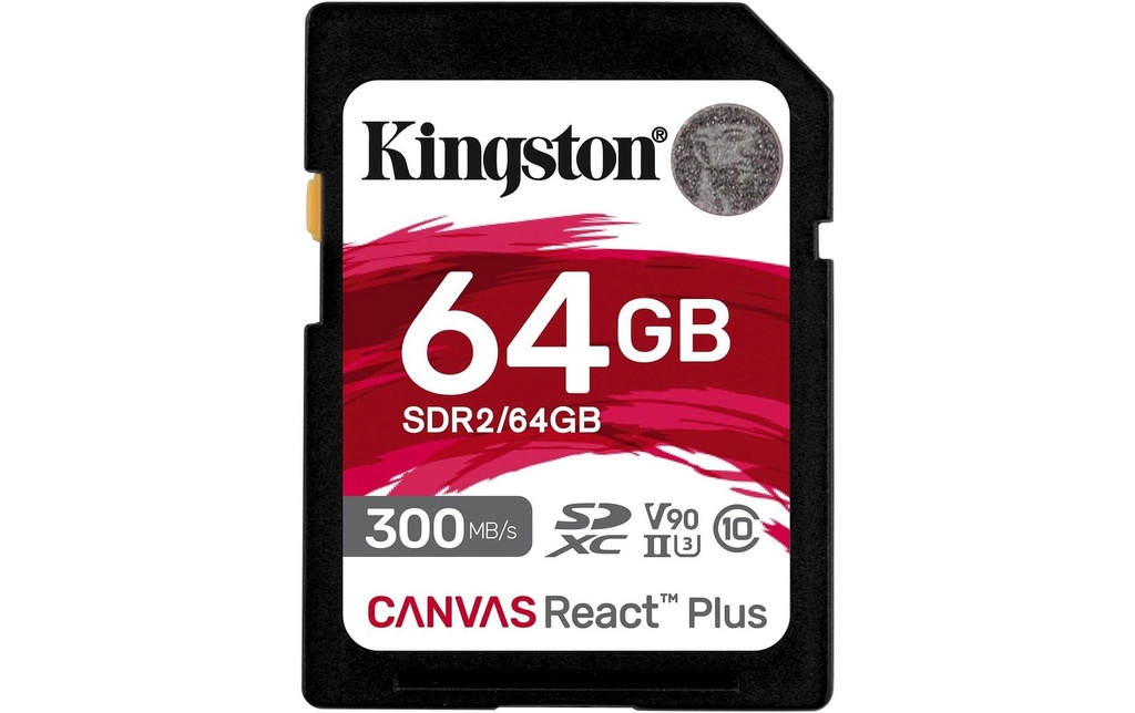 Kingston Carte SDXC Canvas React Plus 64 GB