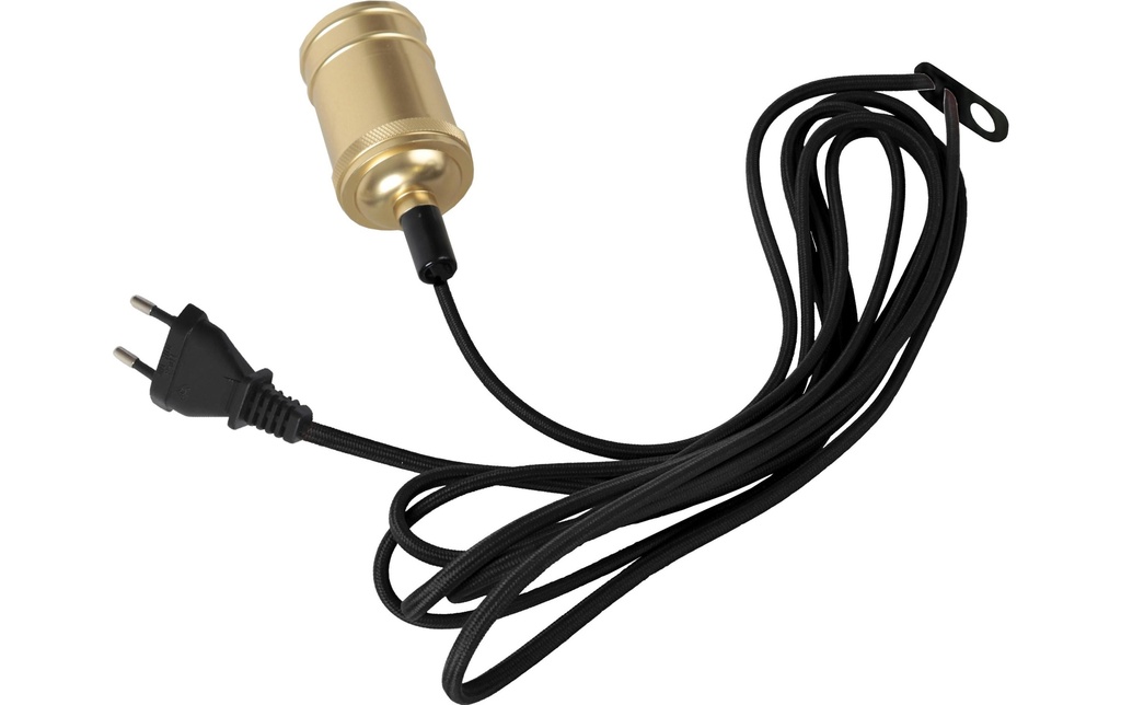 Star Trading Lampe suspendue CLASSIQUE Noir / Laiton