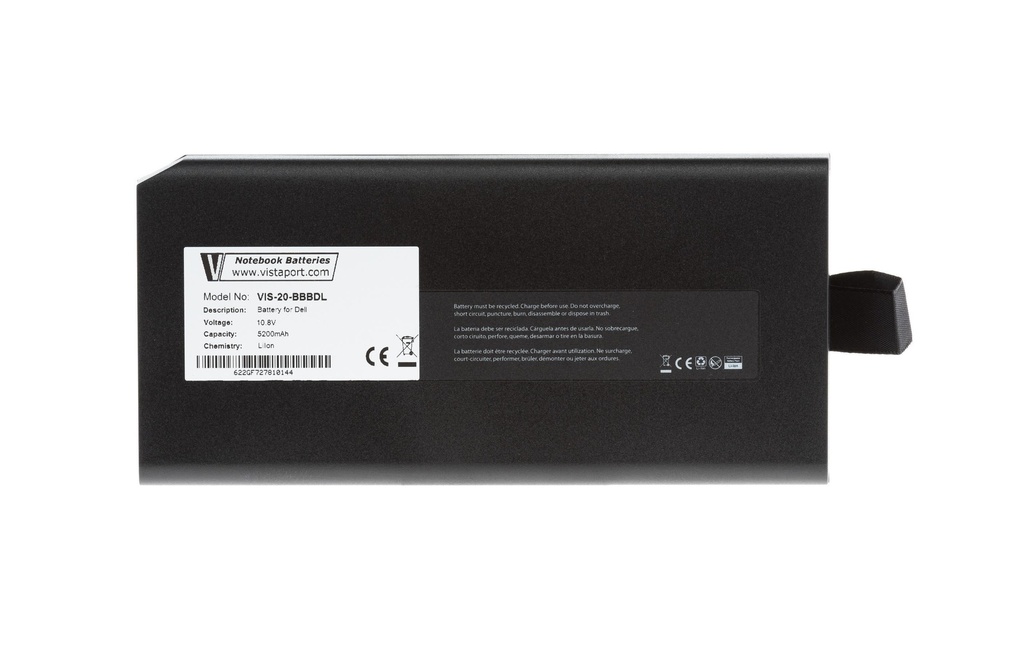Vistaport Batterie pour DELL Latitude 14 Rugged 5404