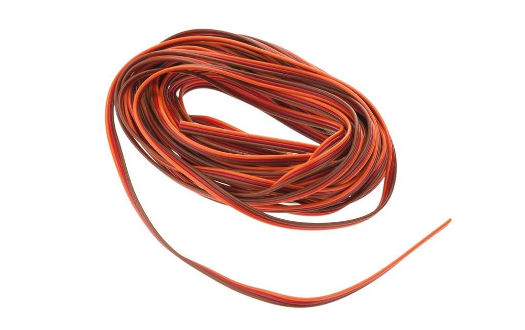 Muldental Câble de servo JR/Graupner  0,14 mm² 5 m sans fiche/prise de courant