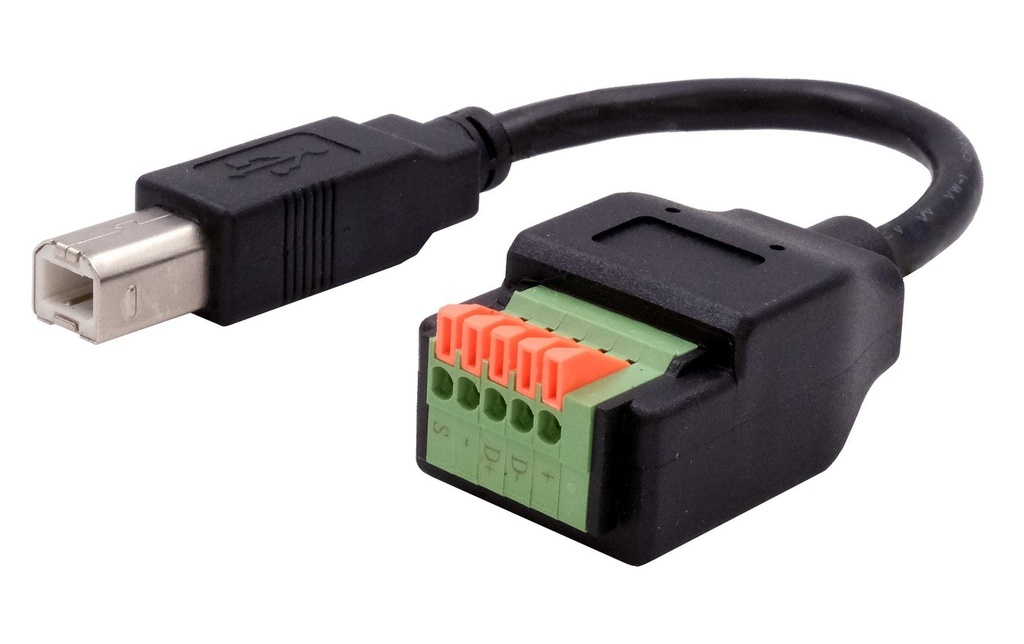 Exsys Adaptateur USB 2.0 Connecteur USB B - Bloc de terminaison 5 broches