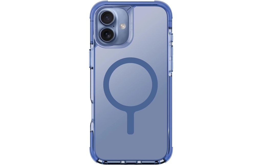 Uniq Coque arrière Combat hybride iPhone 16 Plus Bleu