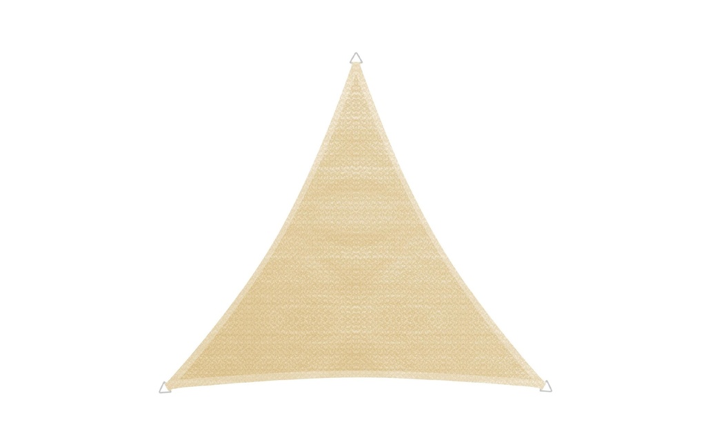 Windhager Voile d’ombrage Capri, 4 m, Triangulaire, Champagne