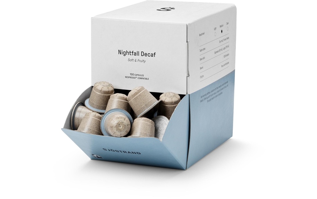 Sjöstrand Capsules de café Nightfall décaféiné 100 Pièce/s