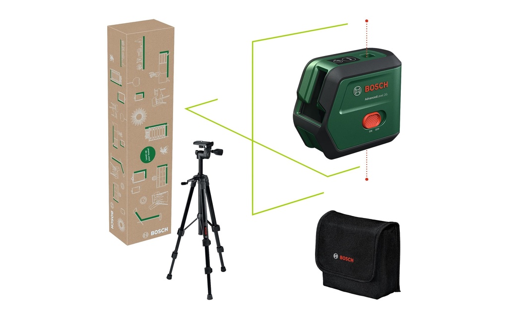 Bosch Laser lignes croisées AdvancedLevel 2G Set 15 m