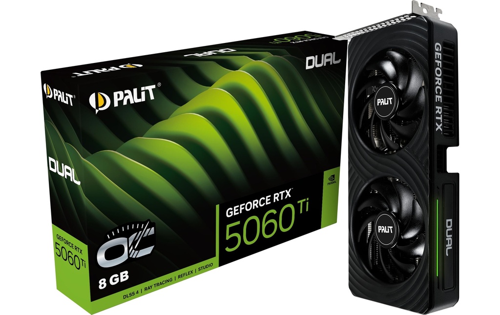 Palit Carte graphique GeForce RTX 5060 Ti Dual OC 8 GB