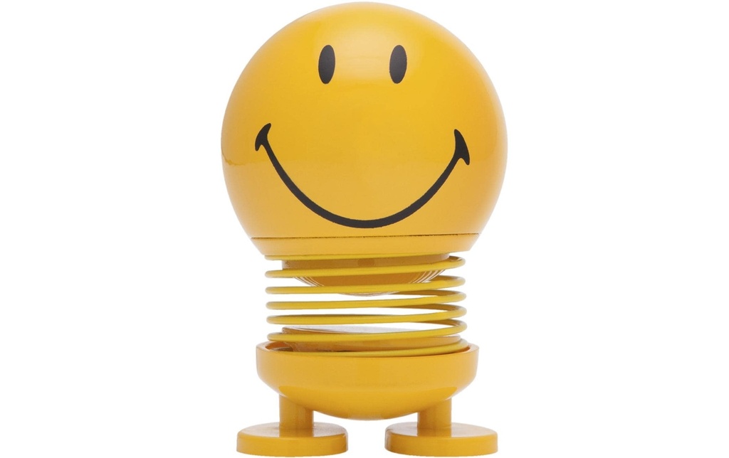 Hoptimist Objet à exposer Bumble Smiley S 8 cm, Jaune