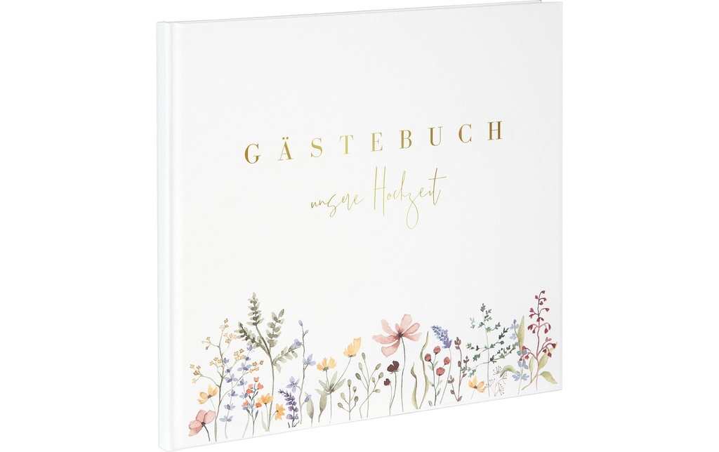 Goldbuch Livre d’or Amour des fleurs 24.5 x 22.5 cm, 100 pages
