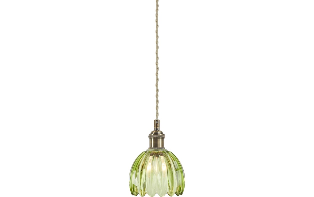 Markslöjd Lampe suspendue GOTA 1-flamme laiton antique vert