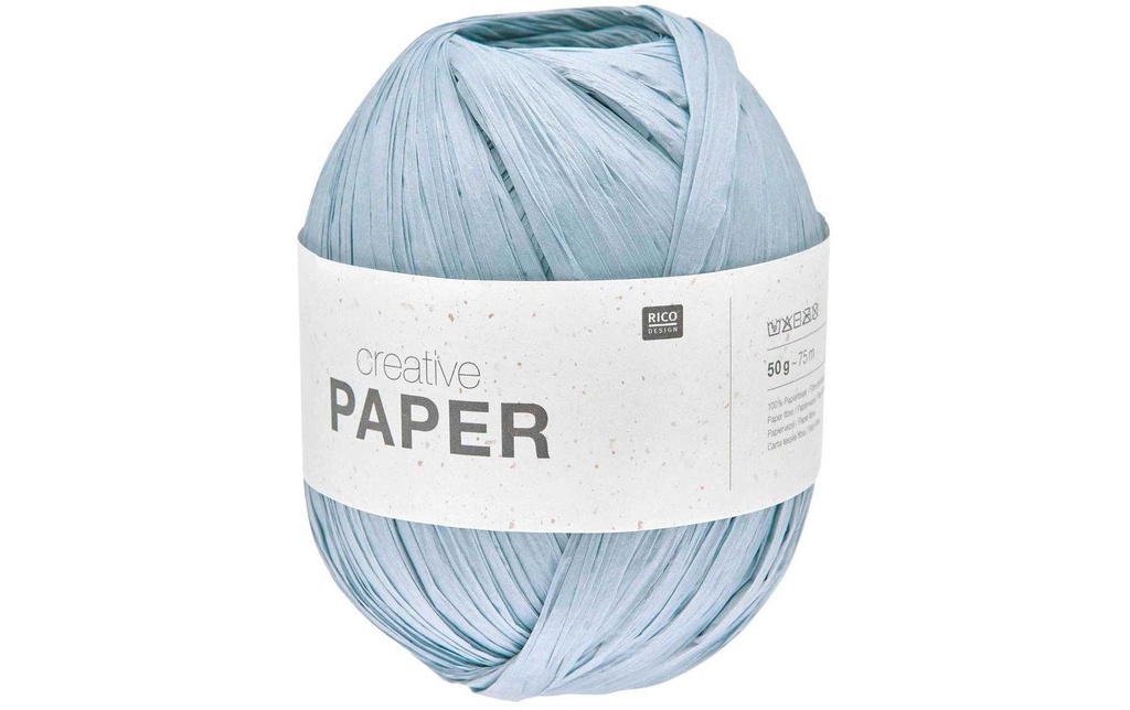 Rico Design Papier de laine bleu fumé, 75 m