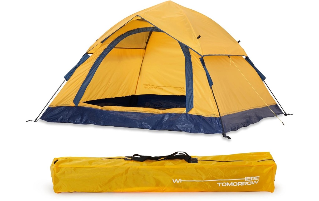 Where tomorrow Tente instantanée 3 personnes - Jaune