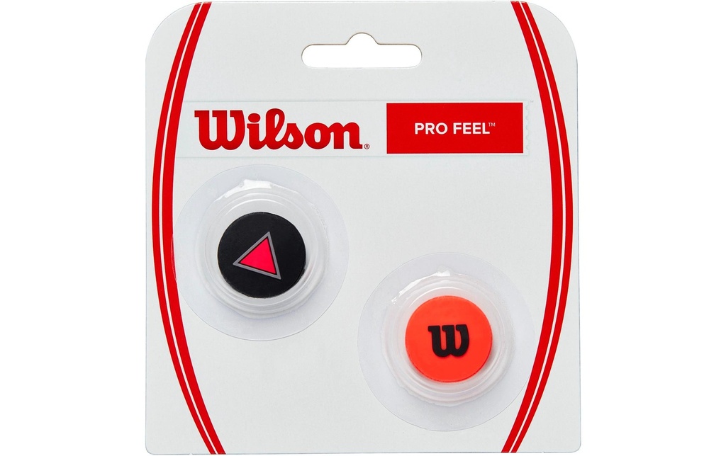 Wilson Amortisseurs Pro Feel Clash Lot de 2, rouge/noir