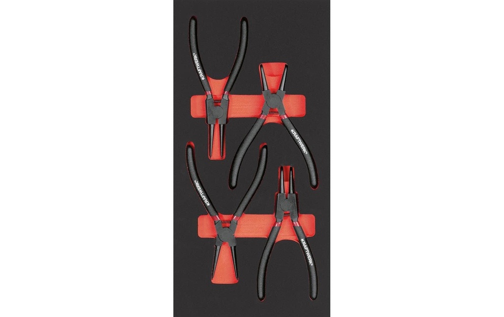 Kraftwerk Set de pinces pour circlips Ligne Pro 4 pièces