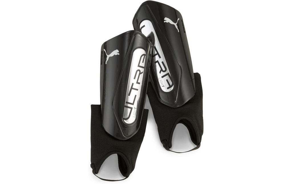 PUMA Protège-tibias ULTRA Light avec protection de la cheville XS, Noir