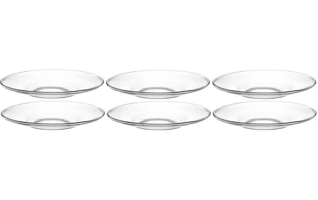 LEONARDO Soucoupe «Tè per te» 6 Pièce/s, Transparent