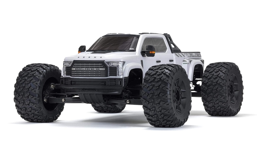 Arrma Monster Truck Big Rock 6S Blanc, ARTR, 1:7